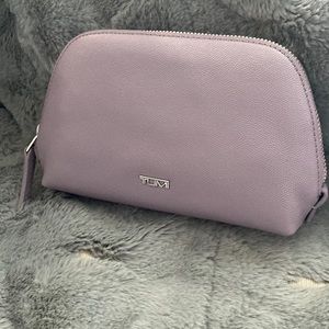 Tumi leather cosmetic bag new with tags